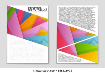 Abstract vector layout background set. For art template design, list, front page, mockup brochure theme style, banner, idea, cover, booklet, print, flyer, book, blank, card, ad, sign, sheet,, a4.