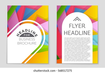 Abstract vector layout background set. For art template design, list, front page, mockup brochure theme style, banner, idea, cover, booklet, print, flyer, book, blank, card, ad, sign, sheet,, a4.
