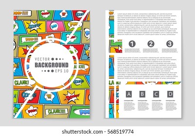 Abstract vector layout background set. For art template design, list, page, mockup brochure theme style, banner, idea, cover, booklet, print, flyer, book, blank, card, ad, sign, sheet, flyer, a4.