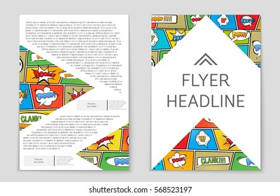 Abstract vector layout background set. For art template design, list, page, mockup brochure theme style, banner, idea, cover, booklet, print, flyer, book, blank, card, ad, sign, sheet, flyer, a4.
