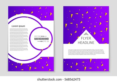 Abstract vector layout background set. For art template design, list, front page, mockup brochure theme style, banner, idea, cover, booklet, print, flyer, book, blank, card, ad, sign, sheet,, a4.