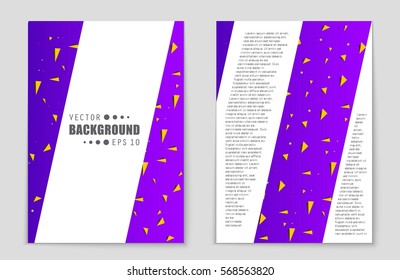 Abstract vector layout background set. For art template design, list, front page, mockup brochure theme style, banner, idea, cover, booklet, print, flyer, book, blank, card, ad, sign, sheet,, a4.