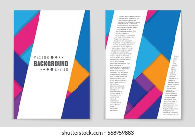 Abstract vector layout background set. For art template design, list, front page, mockup brochure theme style, banner, idea, cover, booklet, print, flyer, book, blank, card, ad, sign, sheet,, a4.