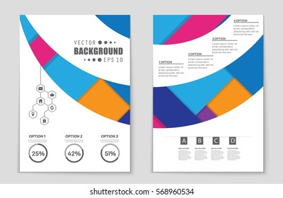 Abstract vector layout background set. For art template design, list, front page, mockup brochure theme style, banner, idea, cover, booklet, print, flyer, book, blank, card, ad, sign, sheet,, a4.