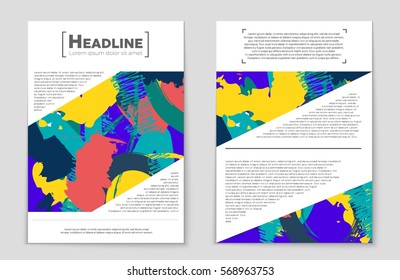 Abstract vector layout background set. For art template design, list, front page, mockup brochure theme style, banner, idea, cover, booklet, print, flyer, book, blank, card, ad, sign, sheet,, a4.