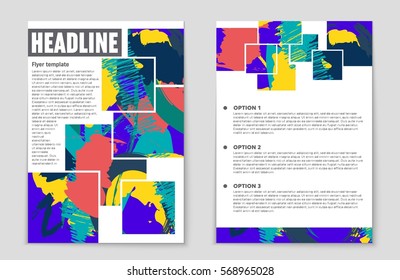 Abstract vector layout background set. For art template design, list, front page, mockup brochure theme style, banner, idea, cover, booklet, print, flyer, book, blank, card, ad, sign, sheet,, a4.