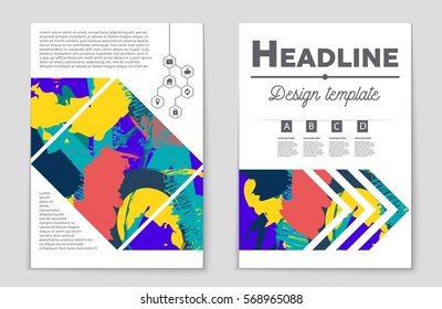 Abstract vector layout background set. For art template design, list, front page, mockup brochure theme style, banner, idea, cover, booklet, print, flyer, book, blank, card, ad, sign, sheet,, a4.