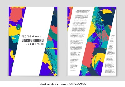 Abstract vector layout background set. For art template design, list, front page, mockup brochure theme style, banner, idea, cover, booklet, print, flyer, book, blank, card, ad, sign, sheet,, a4.