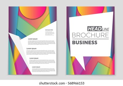 Abstract vector layout background set. For art template design, list, front page, mockup brochure theme style, banner, idea, cover, booklet, print, flyer, book, blank, card, ad, sign, sheet,, a4.