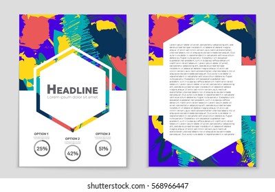 Abstract vector layout background set. For art template design, list, front page, mockup brochure theme style, banner, idea, cover, booklet, print, flyer, book, blank, card, ad, sign, sheet,, a4.