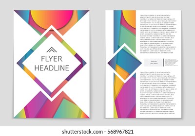 Abstract vector layout background set. For art template design, list, front page, mockup brochure theme style, banner, idea, cover, booklet, print, flyer, book, blank, card, ad, sign, sheet,, a4.