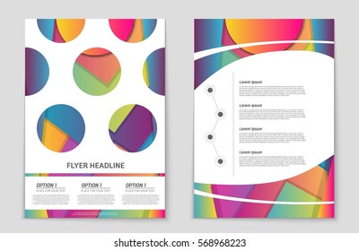 Abstract vector layout background set. For art template design, list, front page, mockup brochure theme style, banner, idea, cover, booklet, print, flyer, book, blank, card, ad, sign, sheet,, a4.