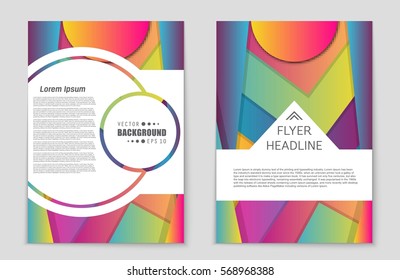 Abstract vector layout background set. For art template design, list, front page, mockup brochure theme style, banner, idea, cover, booklet, print, flyer, book, blank, card, ad, sign, sheet,, a4.