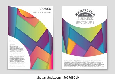 Abstract vector layout background set. For art template design, list, front page, mockup brochure theme style, banner, idea, cover, booklet, print, flyer, book, blank, card, ad, sign, sheet,, a4.