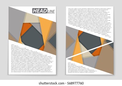 Abstract vector layout background set. For art template design, list, front page, mockup brochure theme style, banner, idea, cover, booklet, print, flyer, book, blank, card, ad, sign, sheet,, a4.