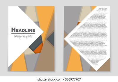 Abstract vector layout background set. For art template design, list, front page, mockup brochure theme style, banner, idea, cover, booklet, print, flyer, book, blank, card, ad, sign, sheet,, a4.