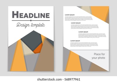 Abstract vector layout background set. For art template design, list, front page, mockup brochure theme style, banner, idea, cover, booklet, print, flyer, book, blank, card, ad, sign, sheet,, a4.