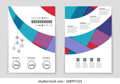 Abstract vector layout background set. For art template design, list, front page, mockup brochure theme style, banner, idea, cover, booklet, print, flyer, book, blank, card, ad, sign, sheet,, a4.