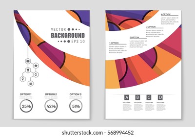 Abstract vector layout background set. For art template design, list, front page, mockup brochure theme style, banner, idea, cover, booklet, print, flyer, book, blank, card, ad, sign, sheet,, a4.