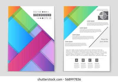 Abstract vector layout background set. For art template design, list, front page, mockup brochure theme style, banner, idea, cover, booklet, print, flyer, book, blank, card, ad, sign, sheet,, a4.
