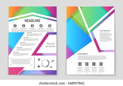 Abstract vector layout background set. For art template design, list, front page, mockup brochure theme style, banner, idea, cover, booklet, print, flyer, book, blank, card, ad, sign, sheet,, a4.