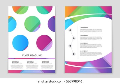 Abstract vector layout background set. For art template design, list, front page, mockup brochure theme style, banner, idea, cover, booklet, print, flyer, book, blank, card, ad, sign, sheet,, a4.