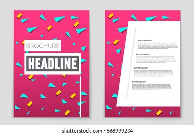 Abstract vector layout background set. For art template design, list, front page, mockup brochure theme style, banner, idea, cover, booklet, print, flyer, book, blank, card, ad, sign, sheet,, a4.