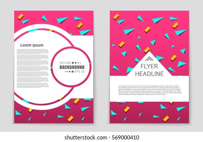 Abstract vector layout background set. For art template design, list, front page, mockup brochure theme style, banner, idea, cover, booklet, print, flyer, book, blank, card, ad, sign, sheet,, a4.