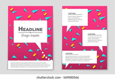 Abstract vector layout background set. For art template design, list, front page, mockup brochure theme style, banner, idea, cover, booklet, print, flyer, book, blank, card, ad, sign, sheet,, a4.