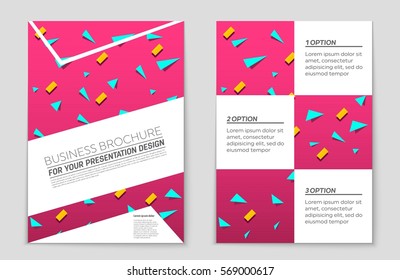 Abstract vector layout background set. For art template design, list, front page, mockup brochure theme style, banner, idea, cover, booklet, print, flyer, book, blank, card, ad, sign, sheet,, a4.