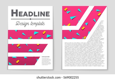 Abstract vector layout background set. For art template design, list, front page, mockup brochure theme style, banner, idea, cover, booklet, print, flyer, book, blank, card, ad, sign, sheet,, a4.