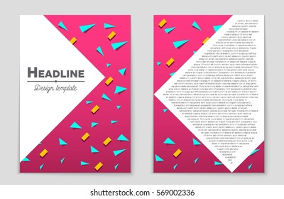 Abstract vector layout background set. For art template design, list, front page, mockup brochure theme style, banner, idea, cover, booklet, print, flyer, book, blank, card, ad, sign, sheet,, a4.