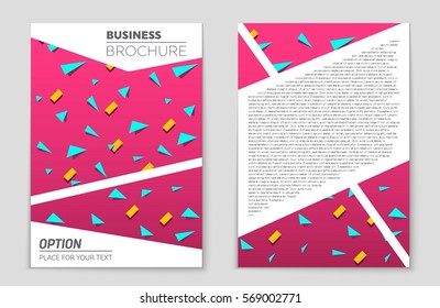 Abstract vector layout background set. For art template design, list, front page, mockup brochure theme style, banner, idea, cover, booklet, print, flyer, book, blank, card, ad, sign, sheet,, a4.