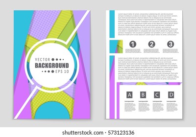 Abstract vector layout background set. For art template design, list, front page, mockup brochure theme style, banner, idea, cover, booklet, print, flyer, book, blank, card, ad, sign, sheet,, a4.