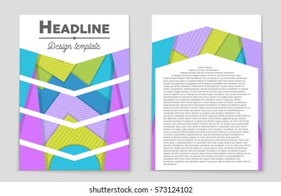 Abstract vector layout background set. For art template design, list, front page, mockup brochure theme style, banner, idea, cover, booklet, print, flyer, book, blank, card, ad, sign, sheet,, a4.
