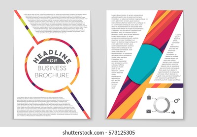 Abstract vector layout background set. For art template design, list, front page, mockup brochure theme style, banner, idea, cover, booklet, print, flyer, book, blank, card, ad, sign, sheet,, a4.