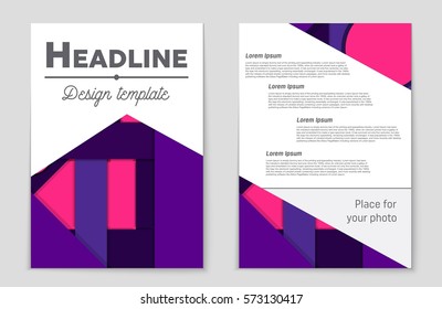 Abstract vector layout background set. For art template design, list, front page, mockup brochure theme style, banner, idea, cover, booklet, print, flyer, book, blank, card, ad, sign, sheet,, a4.