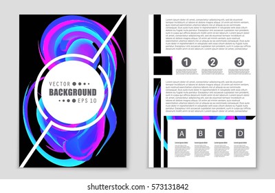 Abstract vector layout background set. For art template design, list, front page, mockup brochure theme style, banner, idea, cover, booklet, print, flyer, book, blank, card, ad, sign, sheet,, a4.
