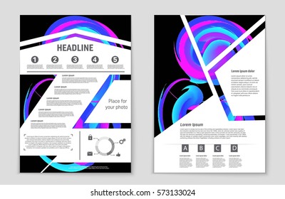 Abstract vector layout background set. For art template design, list, front page, mockup brochure theme style, banner, idea, cover, booklet, print, flyer, book, blank, card, ad, sign, sheet,, a4.