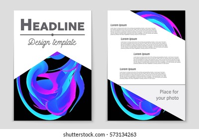 Abstract vector layout background set. For art template design, list, front page, mockup brochure theme style, banner, idea, cover, booklet, print, flyer, book, blank, card, ad, sign, sheet,, a4.