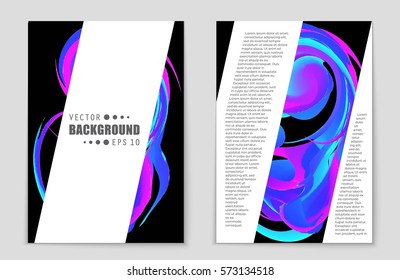 Abstract vector layout background set. For art template design, list, front page, mockup brochure theme style, banner, idea, cover, booklet, print, flyer, book, blank, card, ad, sign, sheet,, a4.