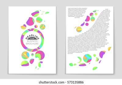 Abstract vector layout background set. For art template design, list, front page, mockup brochure theme style, banner, idea, cover, booklet, print, flyer, book, blank, card, ad, sign, sheet,, a4.