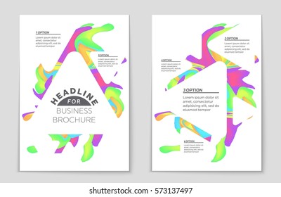 Abstract vector layout background set. For art template design, list, front page, mockup brochure theme style, banner, idea, cover, booklet, print, flyer, book, blank, card, ad, sign, sheet,, a4.