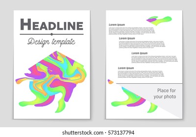 Abstract vector layout background set. For art template design, list, front page, mockup brochure theme style, banner, idea, cover, booklet, print, flyer, book, blank, card, ad, sign, sheet,, a4.