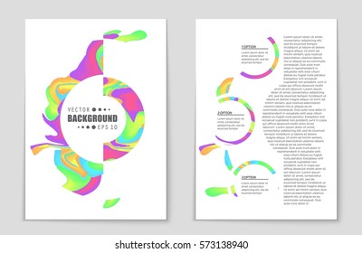 Abstract vector layout background set. For art template design, list, front page, mockup brochure theme style, banner, idea, cover, booklet, print, flyer, book, blank, card, ad, sign, sheet,, a4.