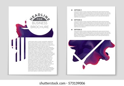 Abstract vector layout background set. For art template design, list, front page, mockup brochure theme style, banner, idea, cover, booklet, print, flyer, book, blank, card, ad, sign, sheet,, a4.