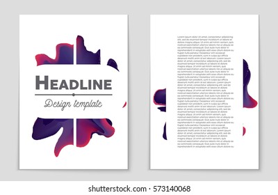 Abstract vector layout background set. For art template design, list, front page, mockup brochure theme style, banner, idea, cover, booklet, print, flyer, book, blank, card, ad, sign, sheet,, a4.