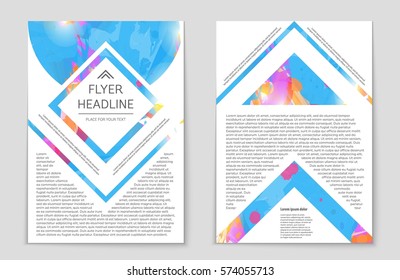 Abstract vector layout background set. For art template design, list, front page, mockup brochure theme style, banner, idea, cover, booklet, print, flyer, book, blank, card, ad, sign, sheet,, a4.