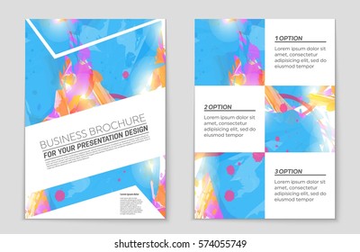 Abstract vector layout background set. For art template design, list, front page, mockup brochure theme style, banner, idea, cover, booklet, print, flyer, book, blank, card, ad, sign, sheet,, a4.