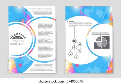 Abstract vector layout background set. For art template design, list, front page, mockup brochure theme style, banner, idea, cover, booklet, print, flyer, book, blank, card, ad, sign, sheet,, a4.